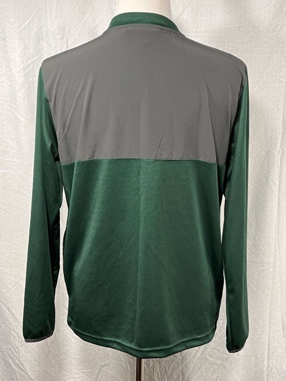 Holloway Quarter Zip Pullover Green Gray Long Sleeve Performance Men’s Large - Picture 4 of 11